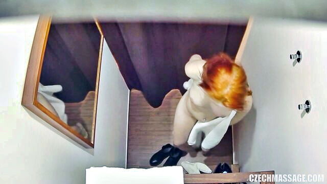 an anal, czech massage, anal massage - redhead gets anal massage