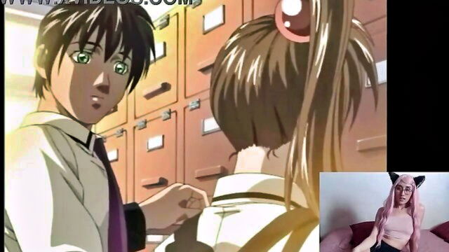 watching porn, rough, reaction - black bible hentai episode 1