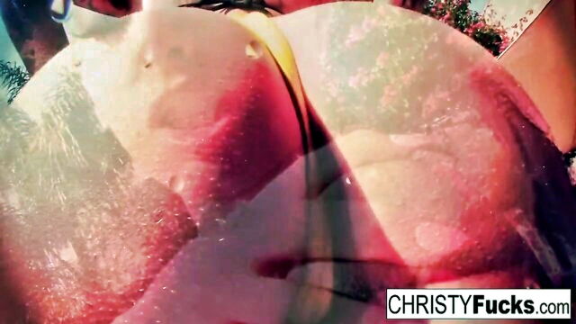 christy mack - shower christy mack boobs