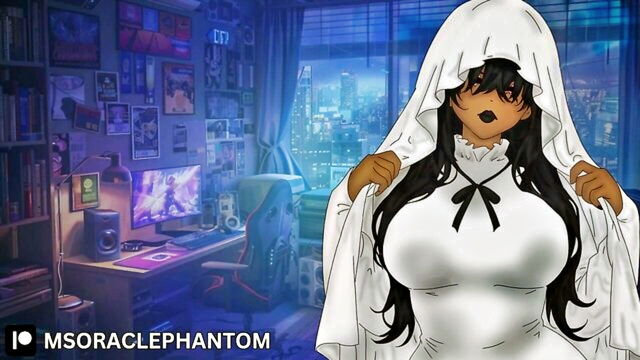 ebony, blowjob, creampie - f4m ghost porn audio