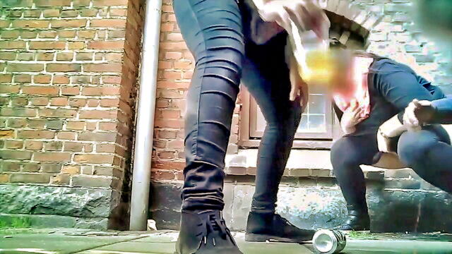 spy, outdoors, outdoors piss - spy piss outdoors