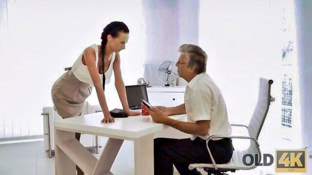 blowjob, teen, skinny - elderly chief quickie