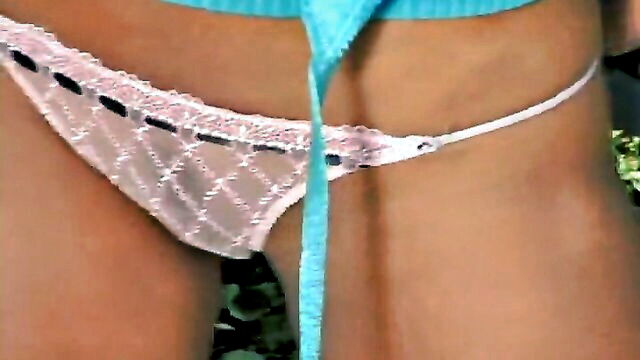 blonde masturbating outdoors