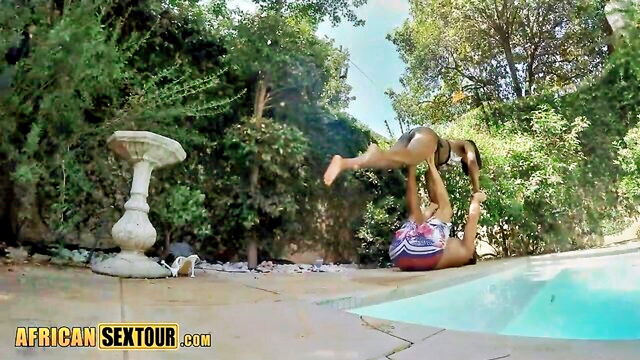 african, ebony, black - acro yoga ebony teen