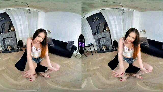pussy using, solo girl, her pussy - solo girl plays with pussy in vr