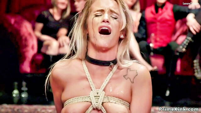 slave, kinkmesh, bondage - petite slavery electro fuck