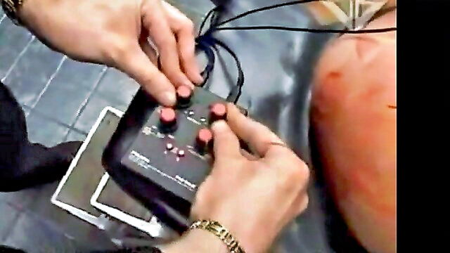bondage, pussy torture, torture galaxy - hot blonde wood bondage