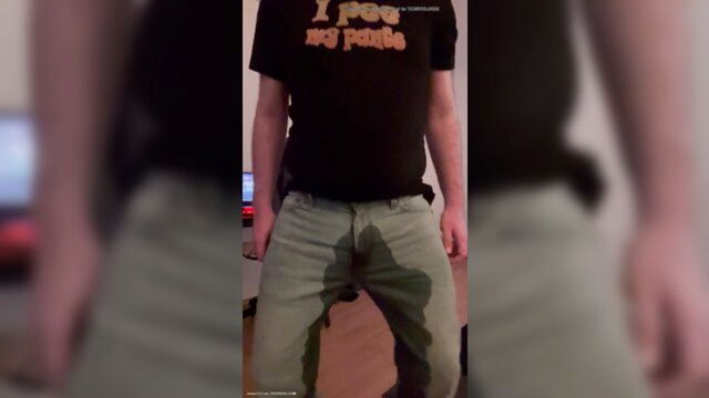 piss, pants, jeans - pissing shirt joke