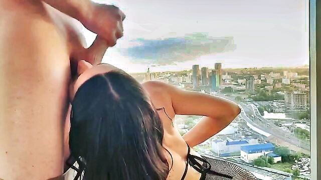 big tits in lingerie, brunette with big tits, blowjobs with big tits - candi kattys mouth fucked