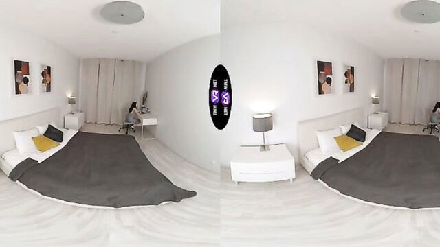brunette, masturbation, amateur - leggy babe vr xxx