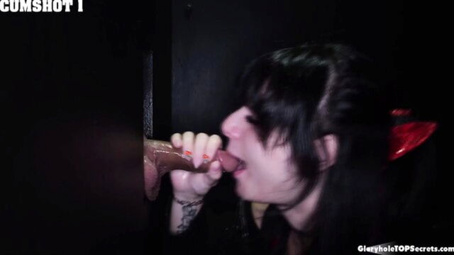 Evie Christian - deepthroat cumshot girl Gloryhole TOP Secrets