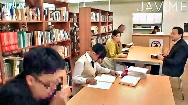 sex, japanese, asian - japanese teenager engages in sexual activity in a library