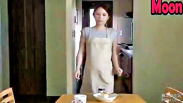 blowjob, wife cheating, japanese wife - a married japanese woman engages in unfaithful act with her spouses friend