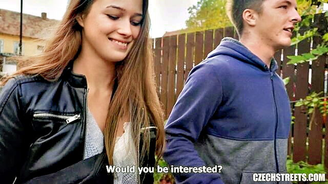 Olivia Sparkle - european street sex with olivia sparkle and paja selling his girlfriend Czech Streets
