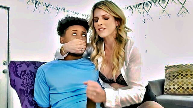 bbc, amateur, anal - milf with large breasts gets stepson to orgasm into her underwear captured from first person perspective
