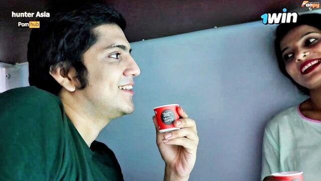 hunter asia - stranger milf train fuck