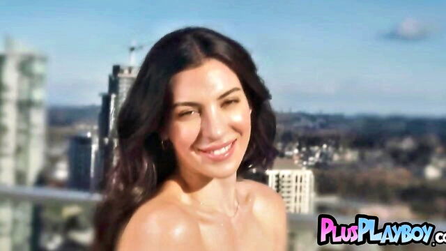 big boobs babes outdoor pose