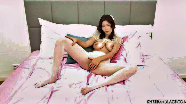 mila azul - wild brunette solo action