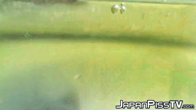 close up Japanese pee fetish