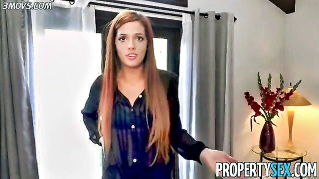 scarlett mae - massaging landlady gets oral sex