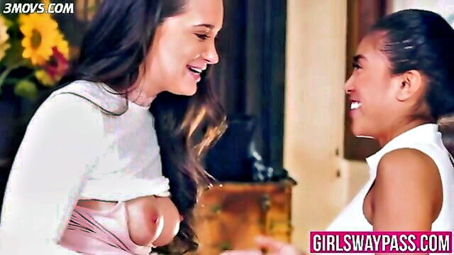 ember snow, gia paige - scissoring with gia and ember