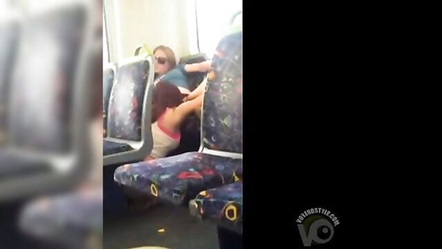 girlfriend, college, lesbian - college girl eats out girlfriend on train