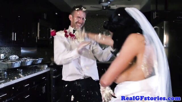 busty bride facial : Brazzers