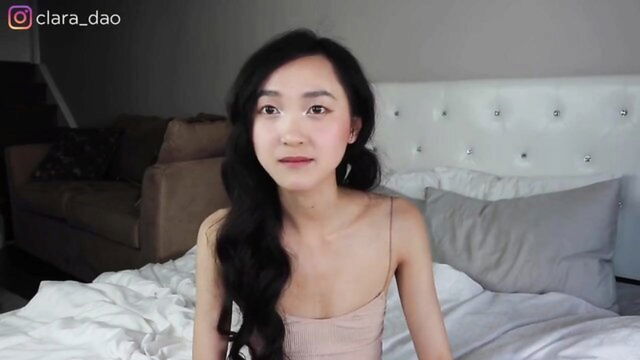 flat ass, celeb, flat chested girl - clara dao bikini video