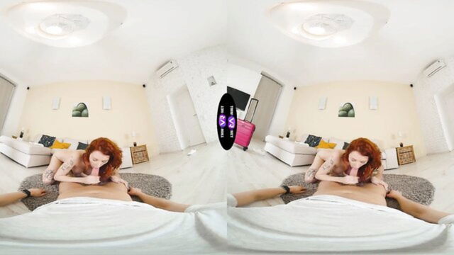 redhead teen, fucked hard, gets fucked - cherry candle rides cock