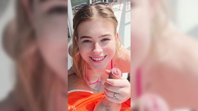 blowjob, european, big tits - chloe wildd blowjob