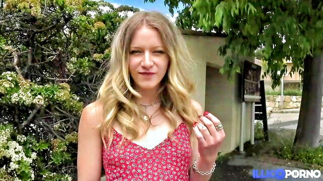 sally student fucks outdoors