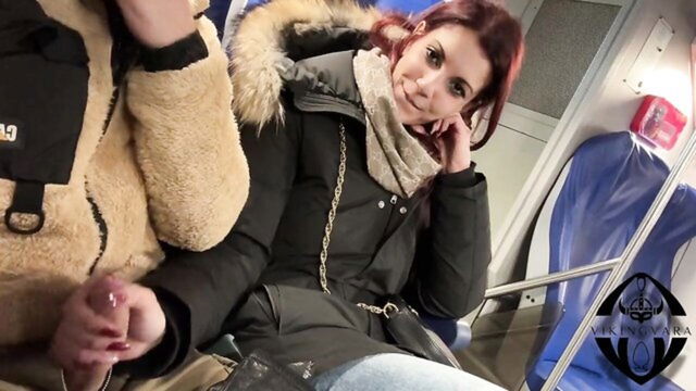 hard cock between train seats : VikingVara