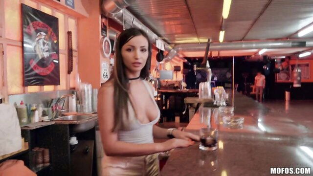 ass worship, amateur, average body - alyssia kent barmaid action