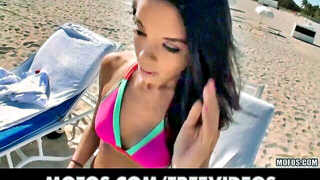 latinasextapes, mofos, wet - brunette bikini babe enjoys intense penetration and anal sex