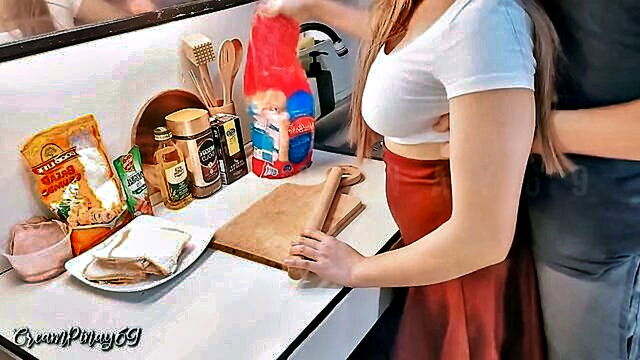 filipina, amateur, asian - homemade video captures kitchen sex between pinay maid and cheating boss