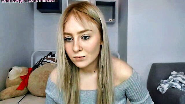 asian sister gives a blowjob to her brother on webcam