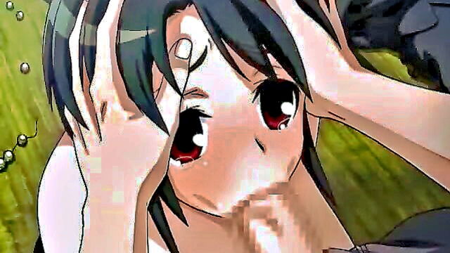 animated, cartoon, hentai - a cute anime character receives oral stimulation