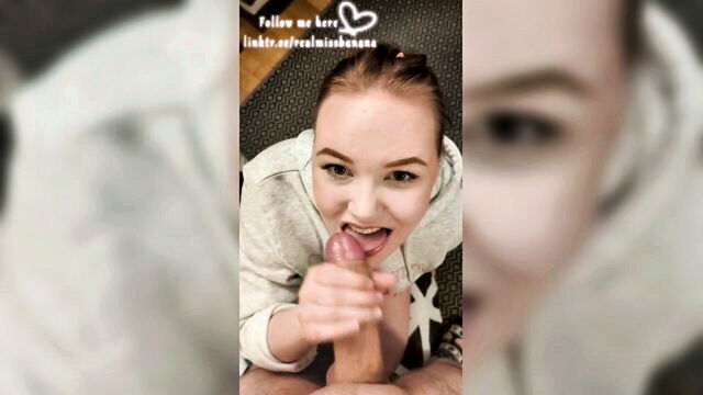 miss banana - blowjob facial compilation