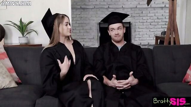 Kyle Mason, Kenzie Madison - Kyle Mason graduates and fucks stepsister Bratty Sis