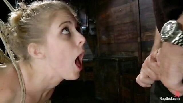 anal, ass hook, blonde - penny pax bondage