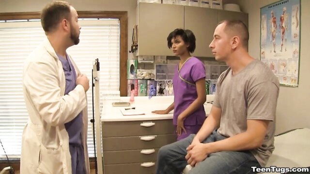 hospital, nurse, patient - nurse jasmine deepthroat patient’s cock