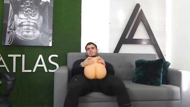 uncut, latino, big cock - hot latin wanking guy