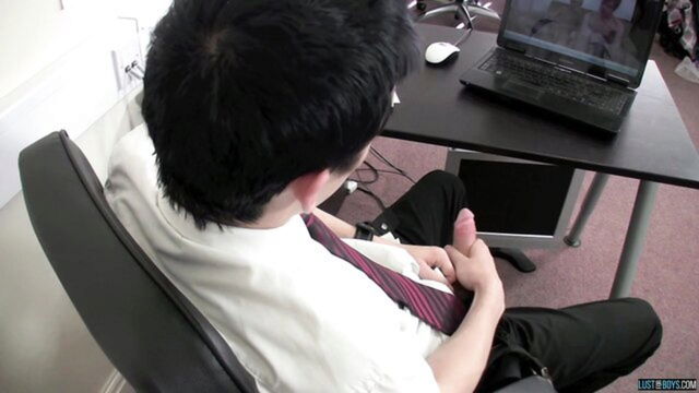 lustforboys, solo, evan zero - trans sex jerking off