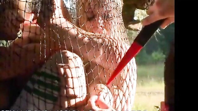 sex and submission, bondage, anal - hardcore outdoor porn with lesbian domination