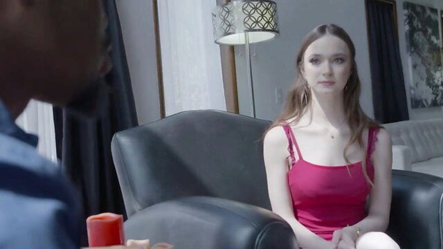 big-cock, anal, bbc - skinny brunette intense passion