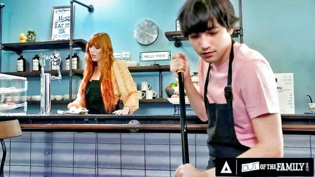 lauren phillips - redhead milf ass fucked by stepson