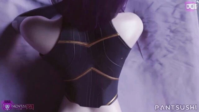 pov, buttjob, hentaivr - hentaivr raven assjob