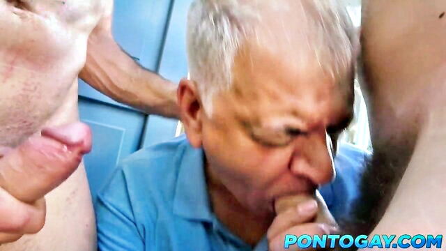 gays, lesbian porn, porn video - dad lads homo sucking milk