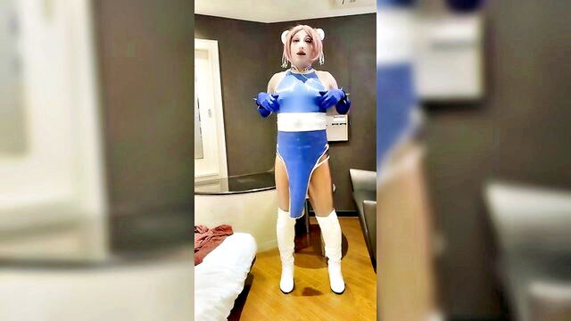 masukofetish - female mask crossdresser masturbation