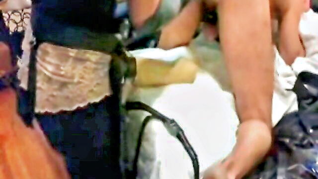 cbt, anal, kinky gate - huge pegging insertion